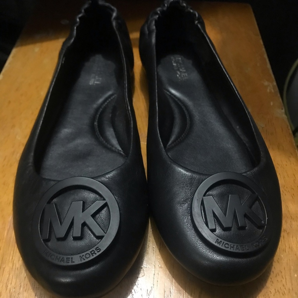 Black Michael Kors ballet flats